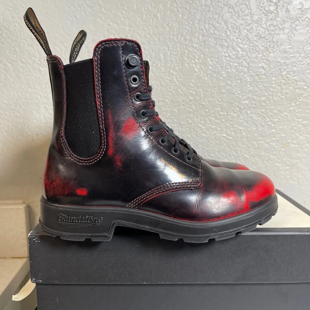 Blundstone 2220 Elastic Lace Boot Bordeaux Brush Leather Women's 3.5 UK/6.5 US